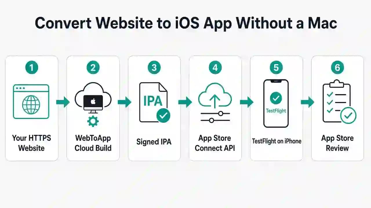 Convert a Website to an iOS App (IPA) Without a Mac