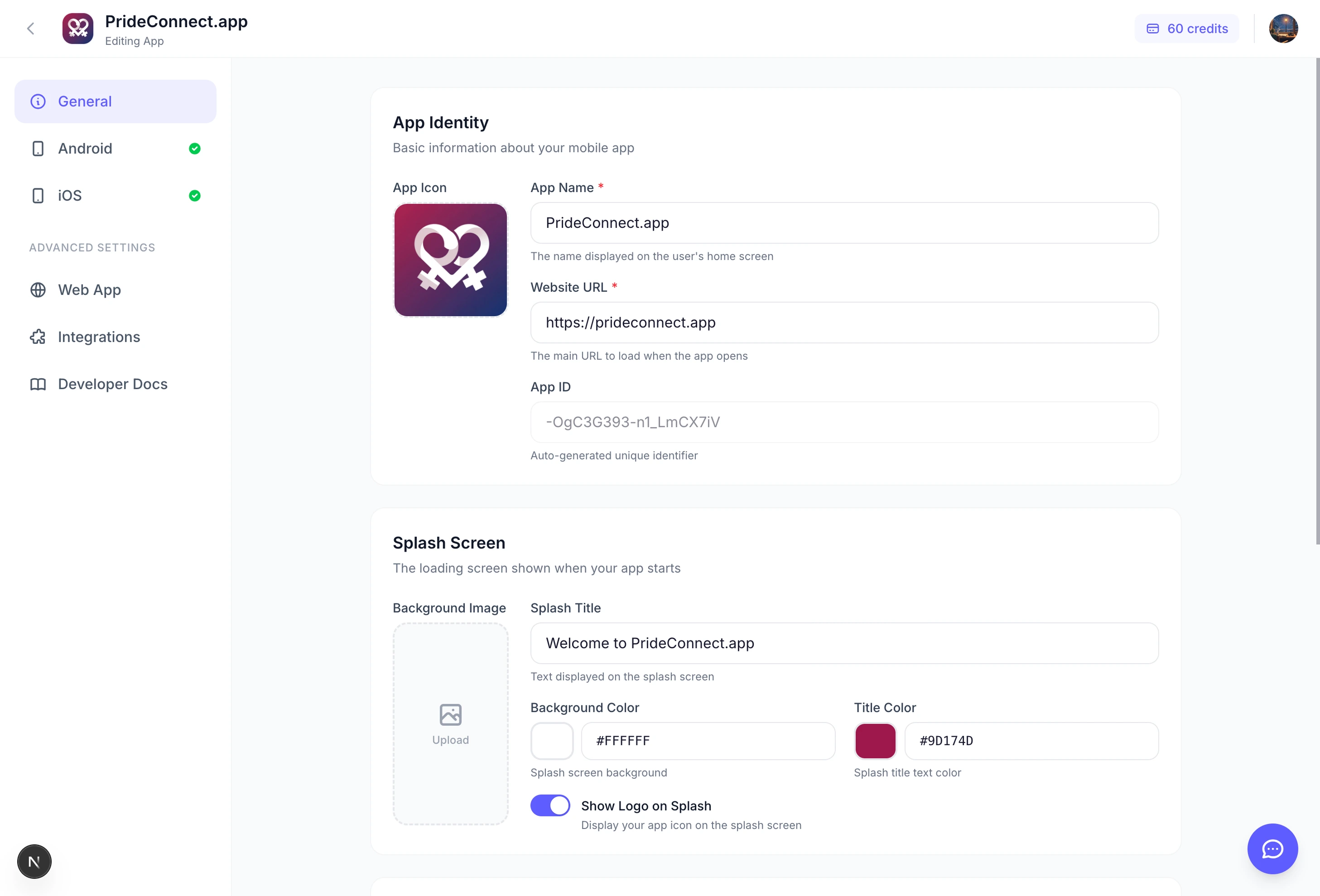 Step 2: Customize your app's appearance and settings